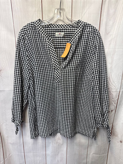Vineyard Vines Women's Size XL White & Black Long Sleeve Top