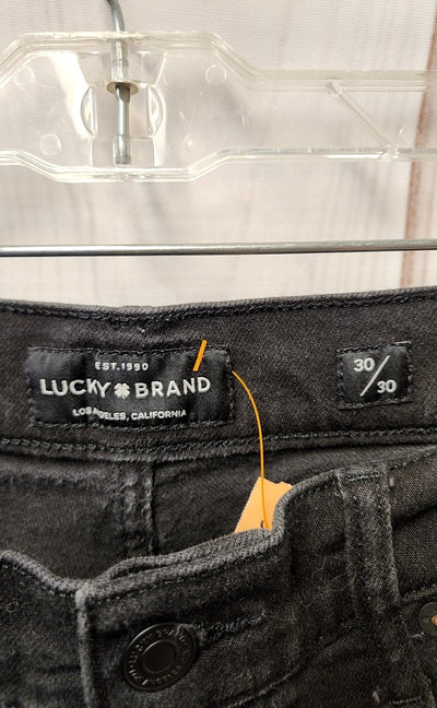Lucky Brand Men's Size 30x30 Black Jeans 410 Authentic Slim