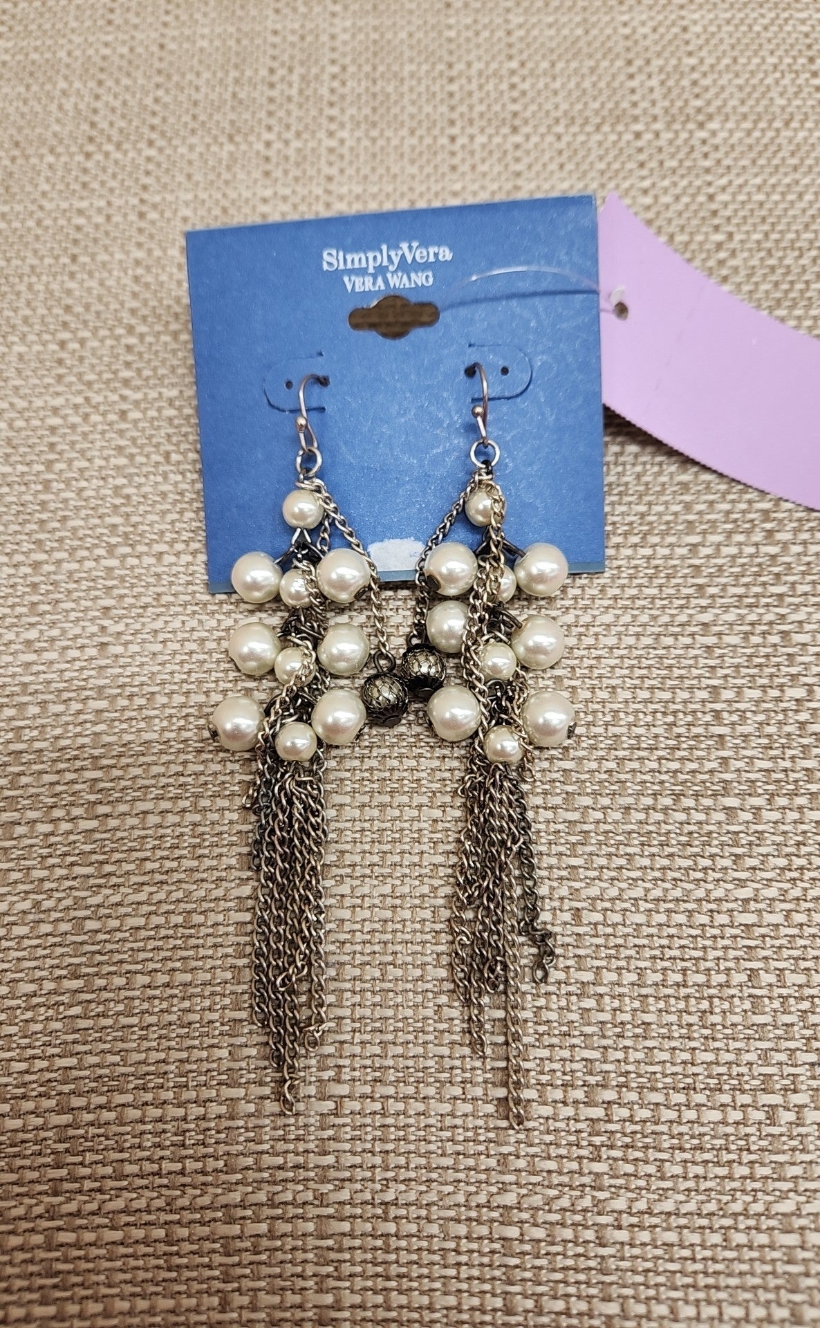 Simply Vera Silver Pearl Earrings