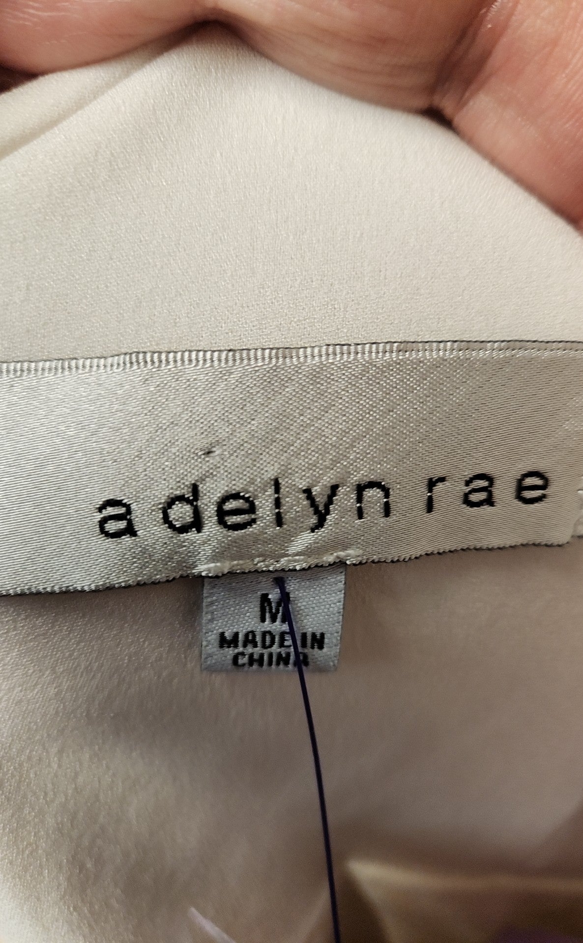Adelyn Rae Women's Size M White Dress