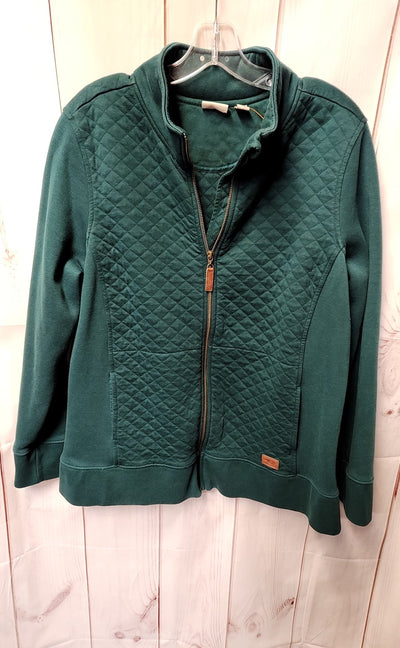 LL Bean Women's Size 1X Green Jacket
