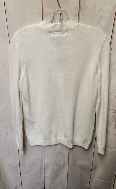 Karen Scott Women's Size M Petite White Sweater