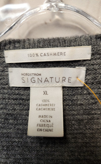 Signature Women's Size XL Gray Cashmere Sweater