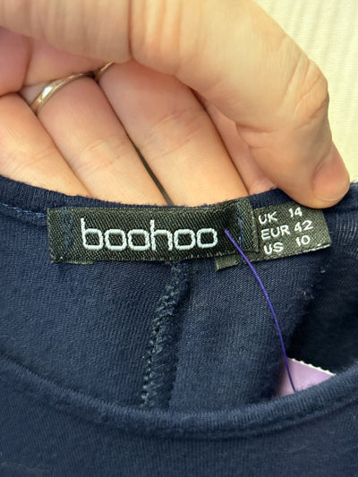 Boohoo Women's Size 10 Navy Dress