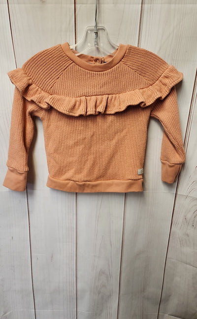 7 For All Mankind Girl's Size 4 Peach Sweater