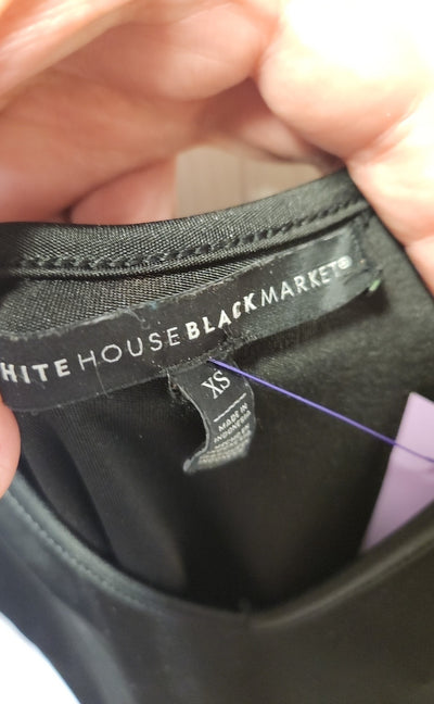 White House Black Market Women's Size XS Black Sleeveless Top