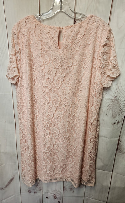 Juicy Couture Women's Size XXL Pink Lace Floral Dress