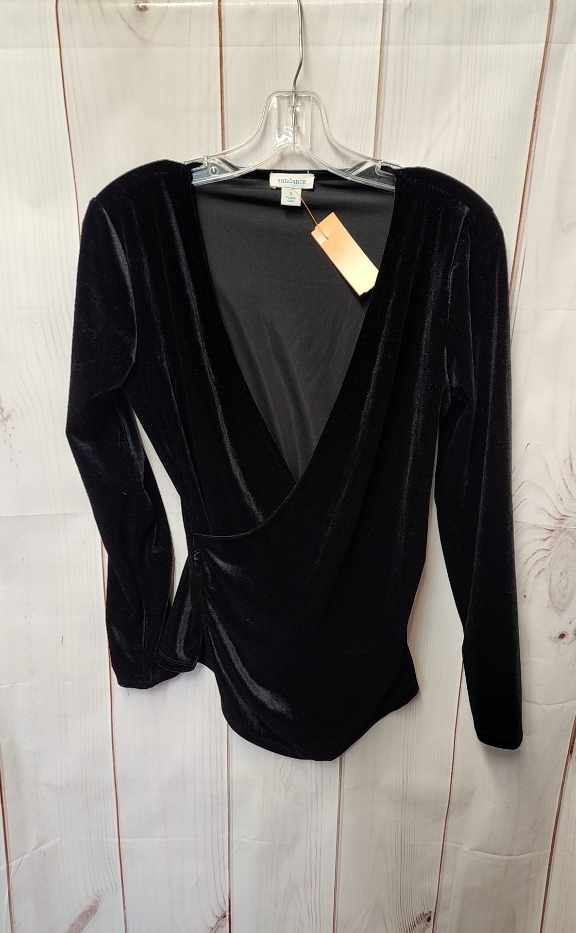 Sundance Women's Size S Black Long Sleeve Top