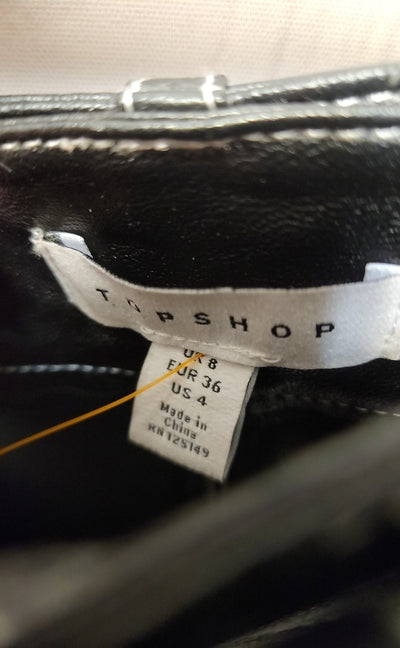 Topshop Women's Size 4 Black Skirt