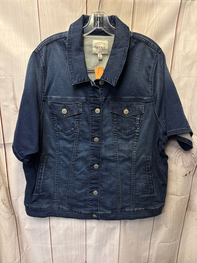 Torrid Women's Size 4X Blue Short Sleeve Top