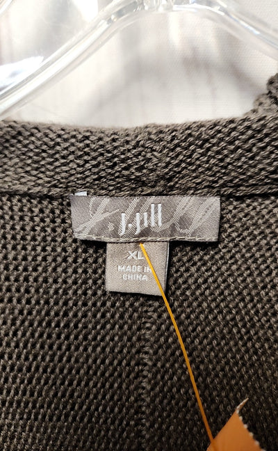J Jill Women's Size XL Brown Cardigan