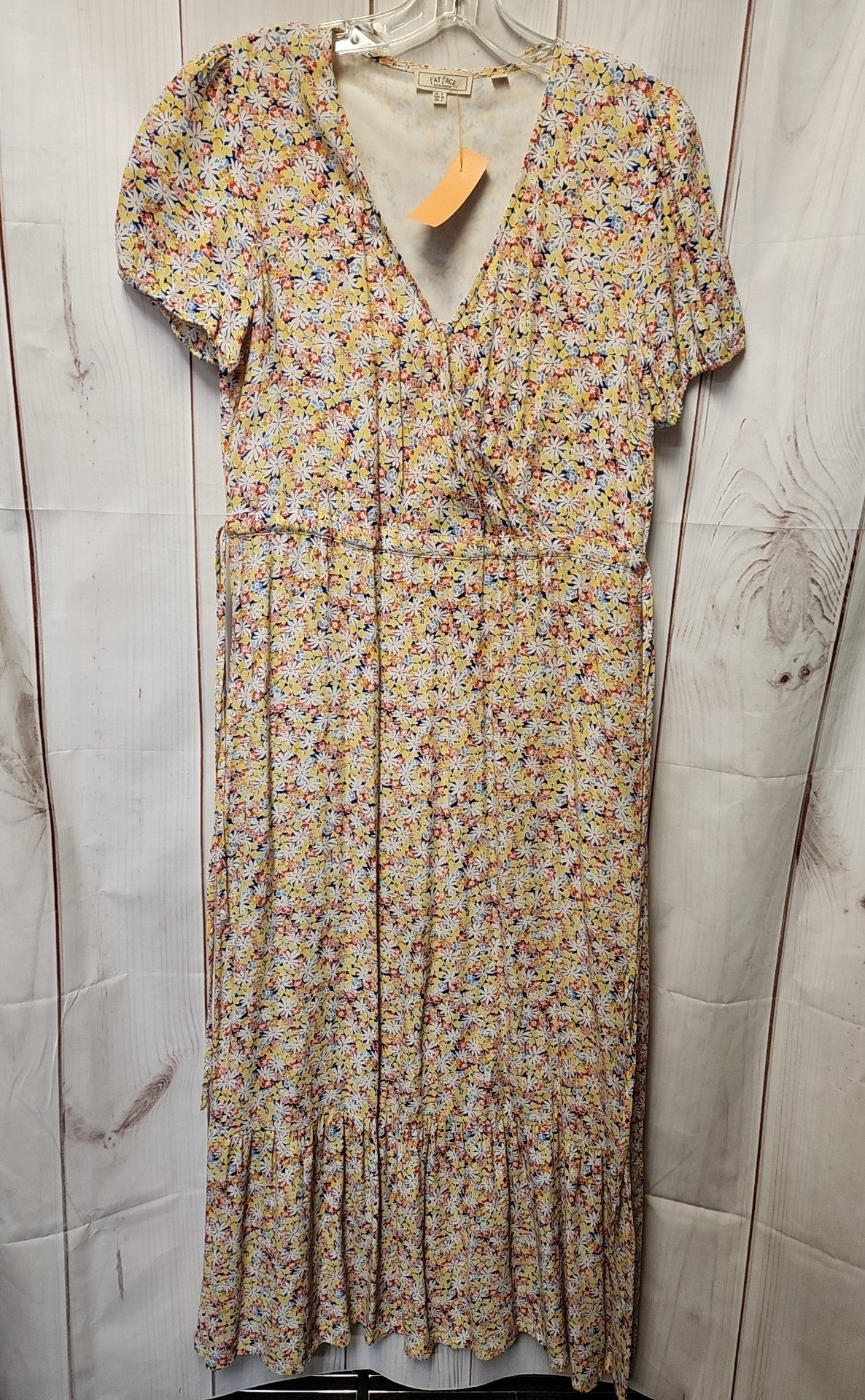Fat Face Women's Size 4 Yellow Floral Dress