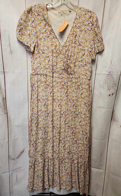 Fat Face Women's Size 4 Yellow Floral Dress