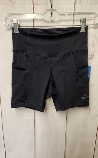 NWT Brooks Women's Size XS Black Active Shorts