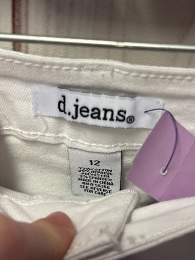 D Jeans Women's Size 12 White Shorts