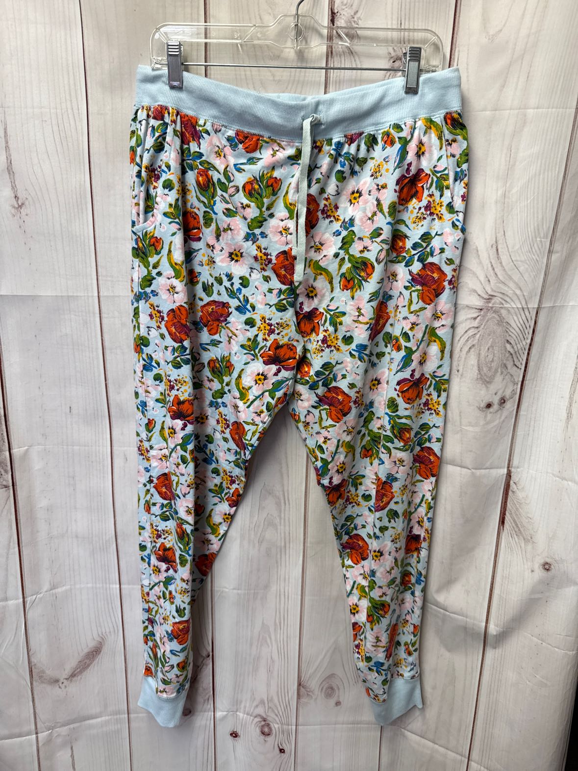Vera Bradley Women's Size M Light Blue Floral Pants