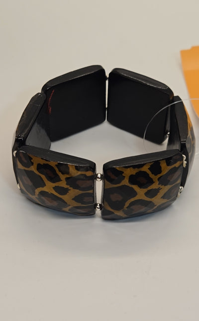 Leopard Print Stretch Bracelet