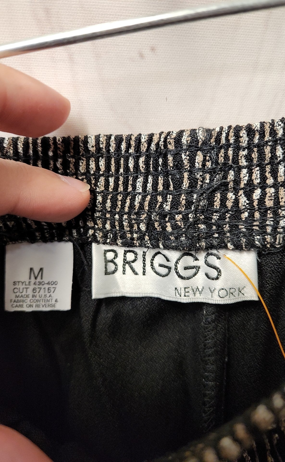 Briggs Women's Size M Black Pants