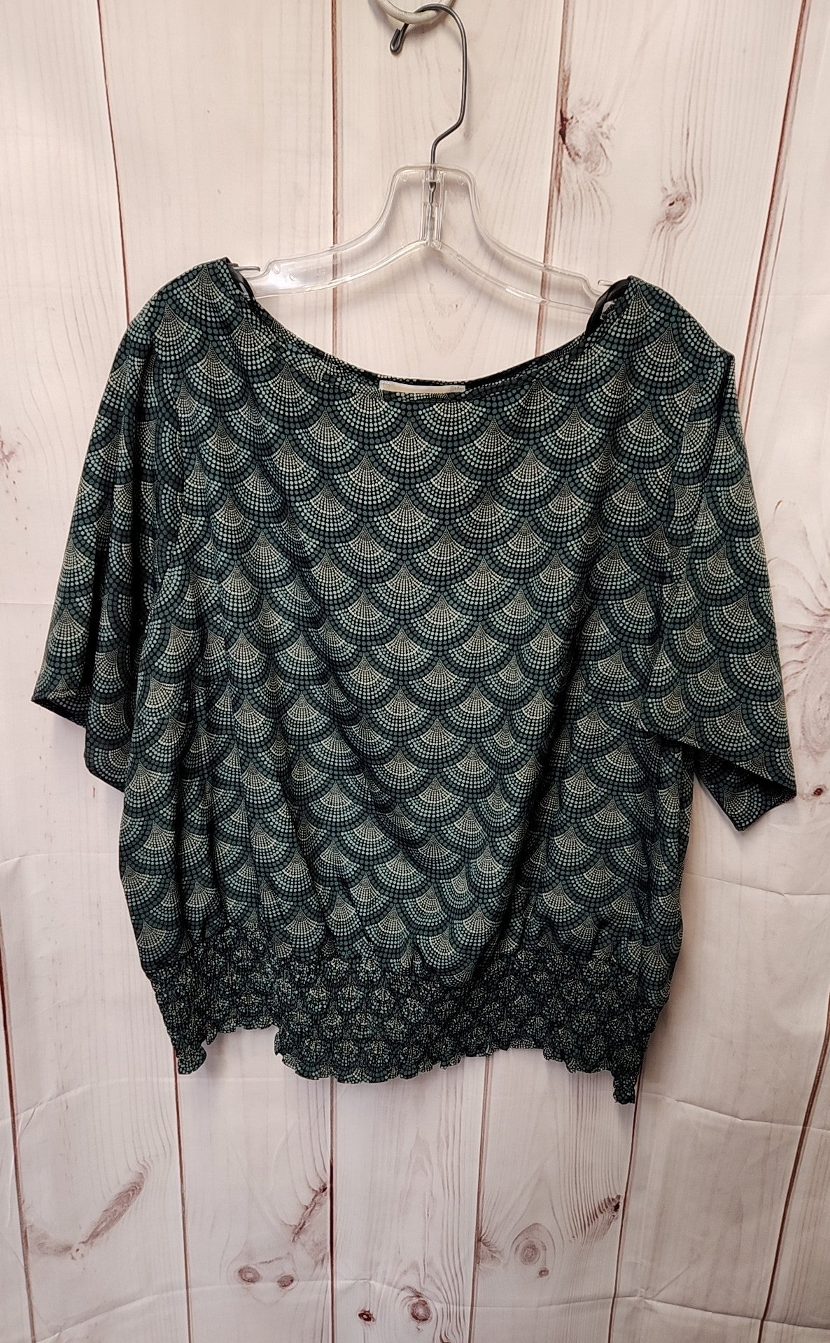 Michael Kors Women's Size 1X Green Short Sleeve Top