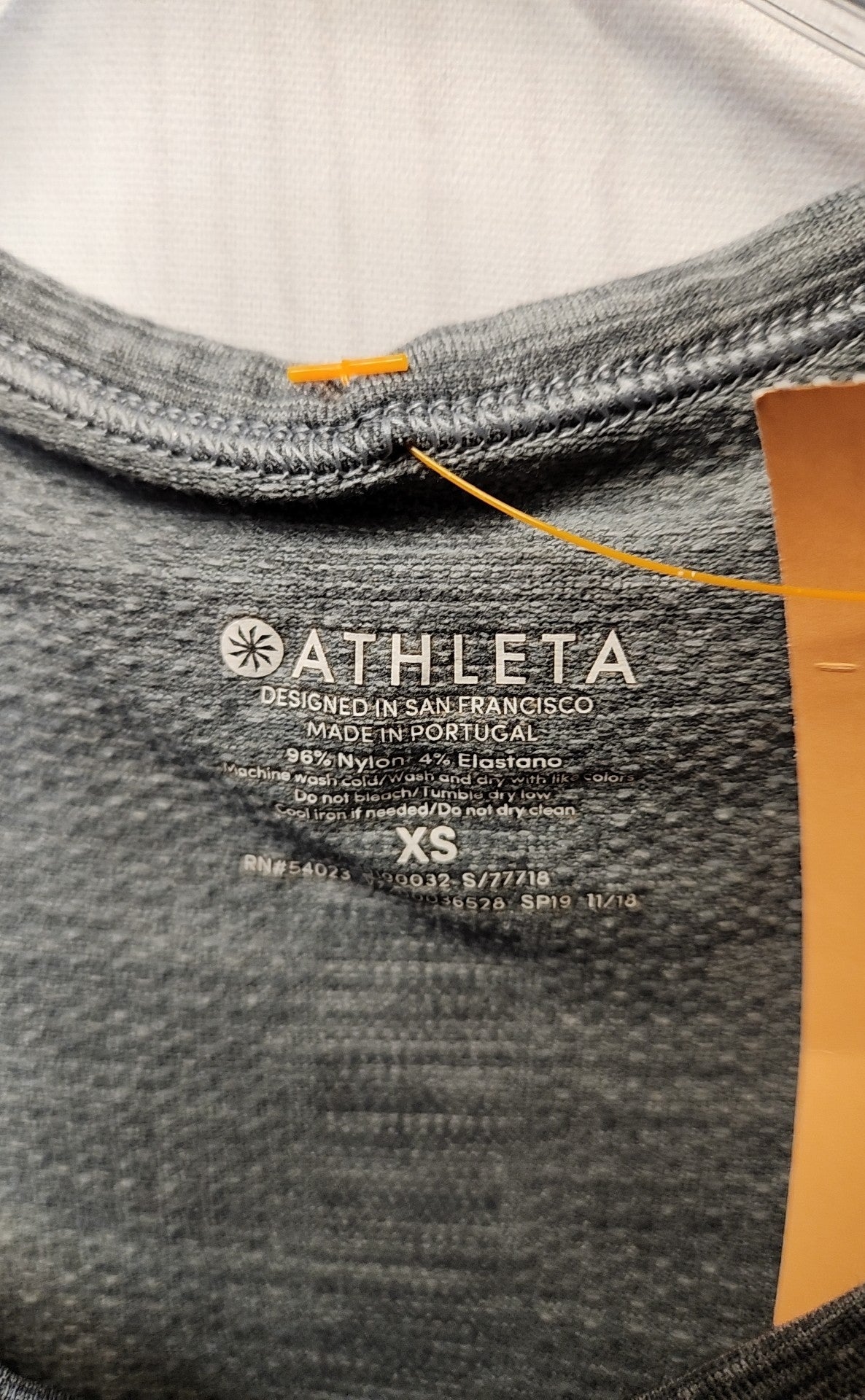 Athleta Women's Size XS Gray Short Sleeve Top
