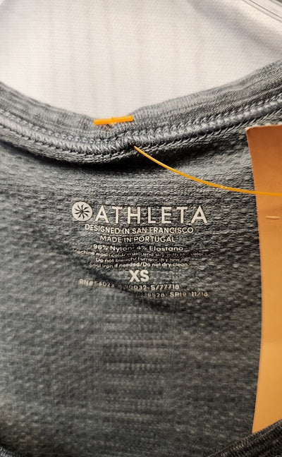 Athleta Women's Size XS Gray Short Sleeve Top