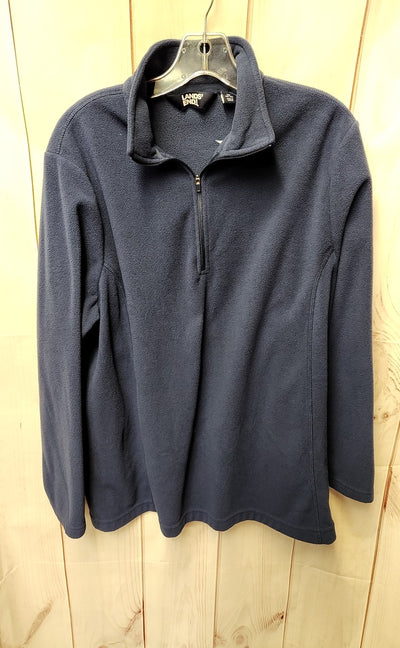 Lands End Women's Size 1X Navy Sweatshirt