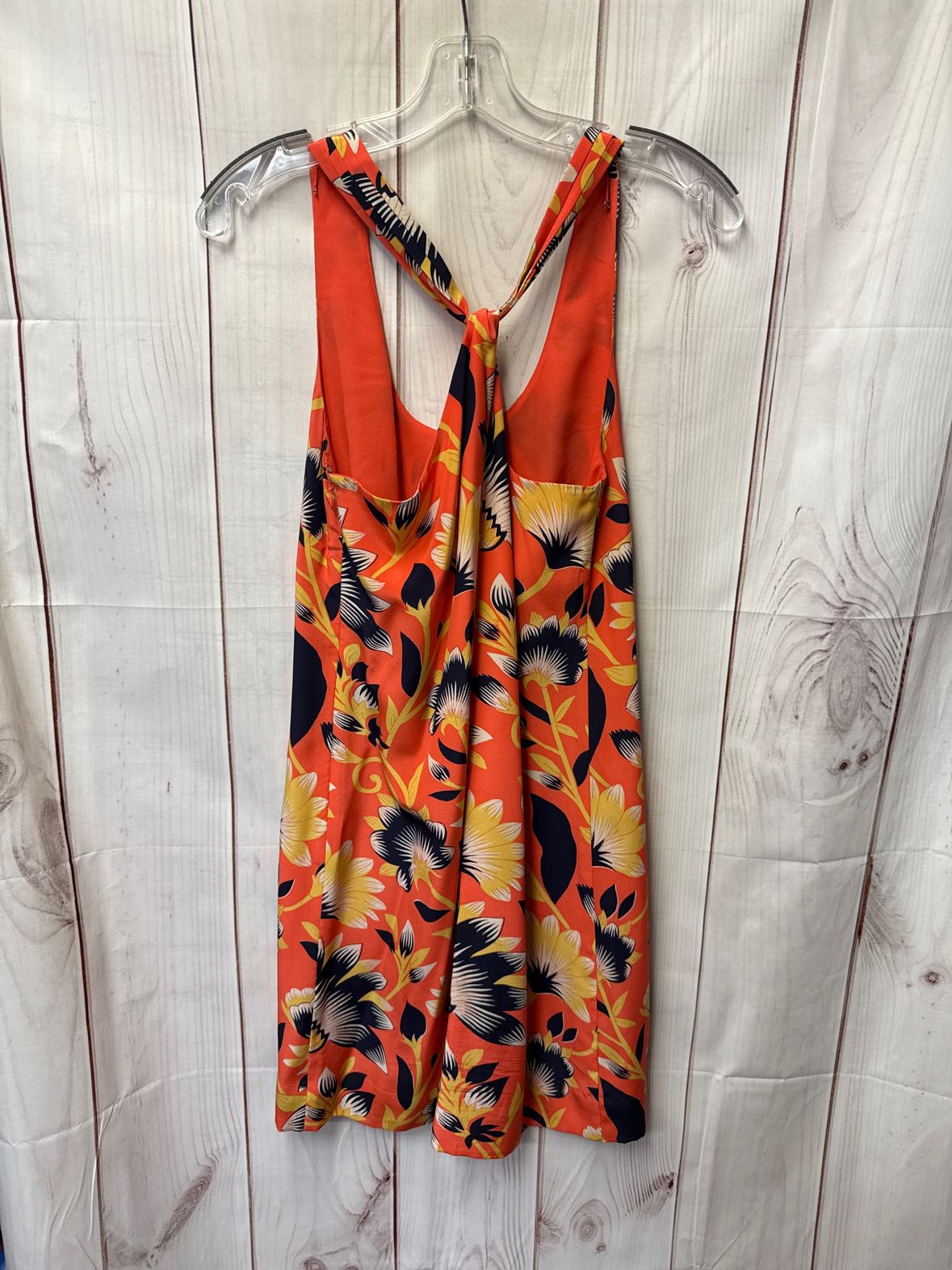 J Crew Women's Size 2 Orange Floral Dress