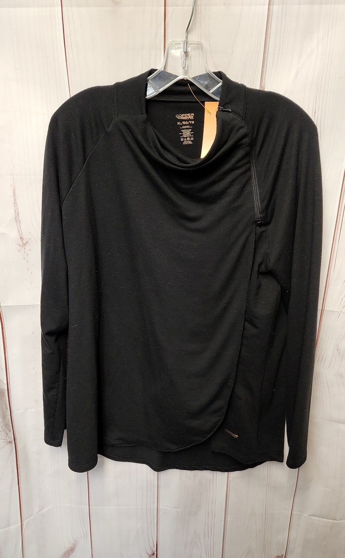 Copperfit Women's Size XL Black Long Sleeve Top