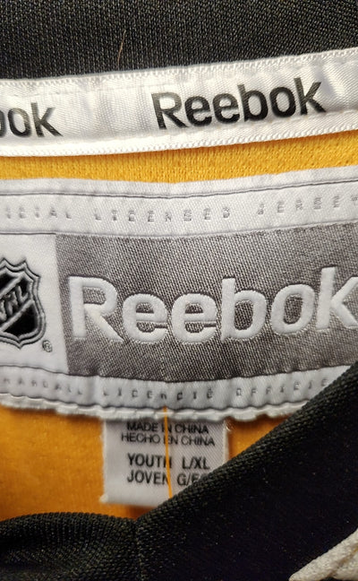 Boston Bruins NHL Reebok Boy's Size 18/20 Black & Yellow Shirt