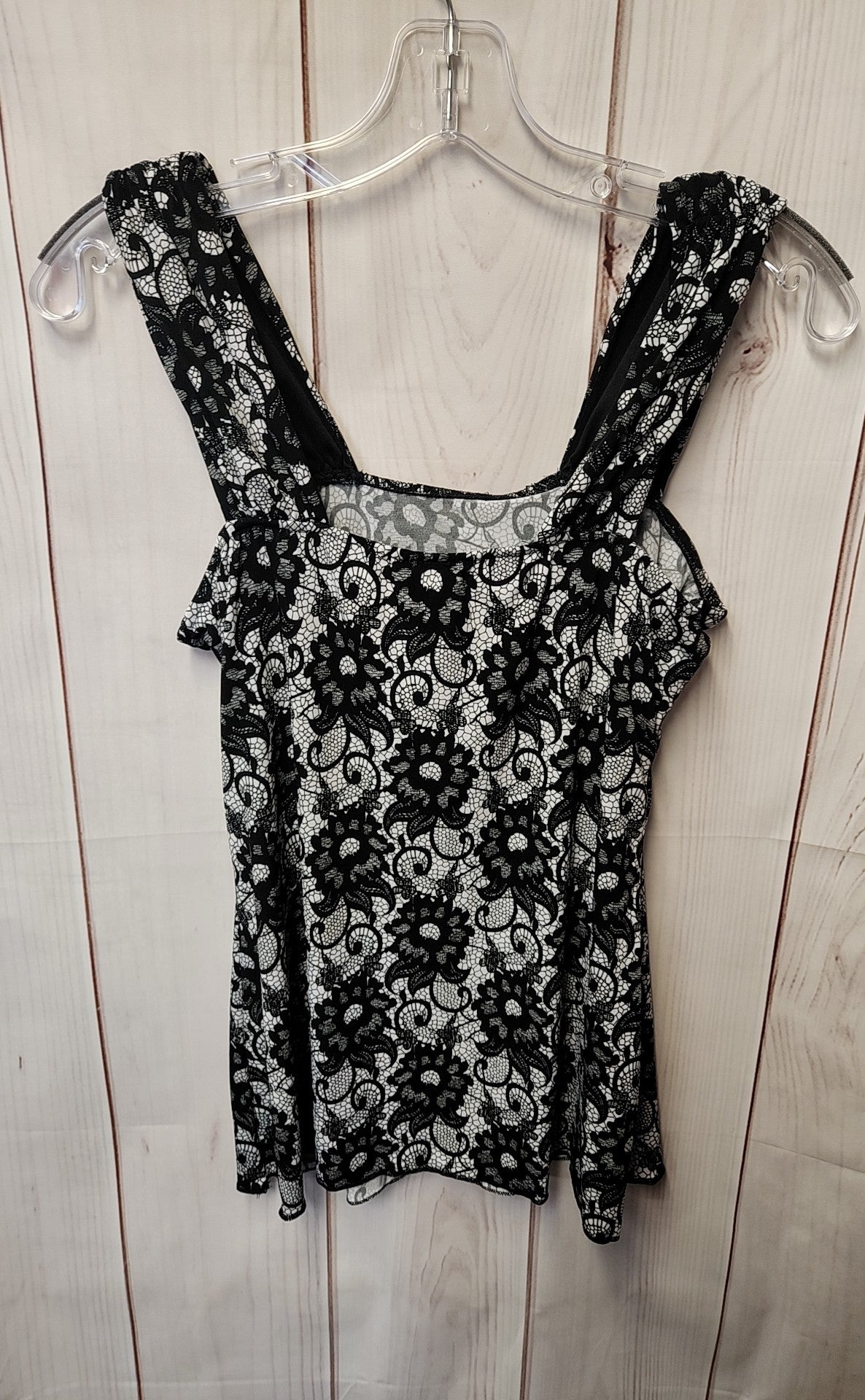 Carole Little Women's Size S Black & White Sleeveless Top