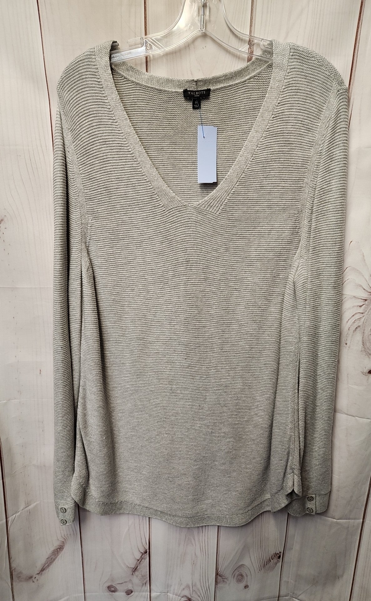 Talbots Women's Size 1X Gray Sweater