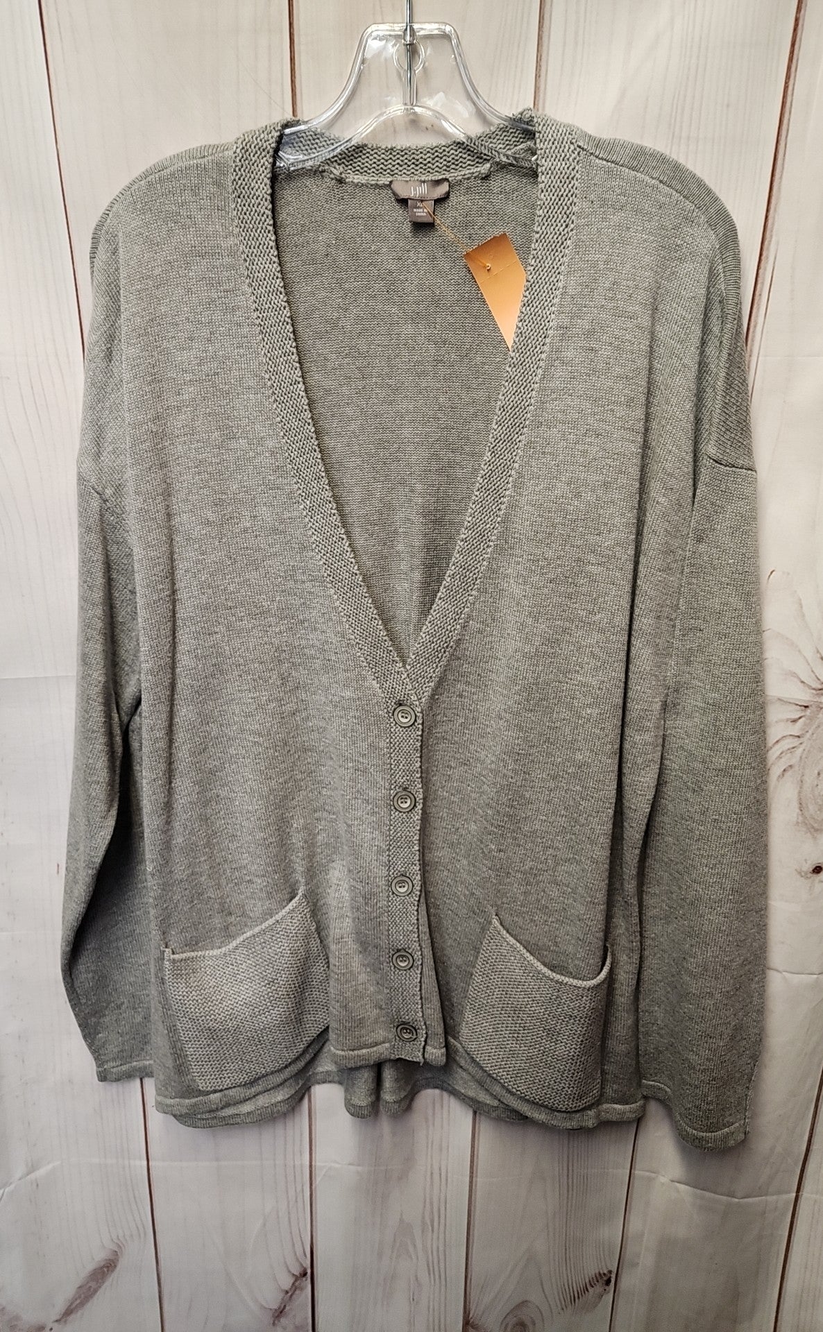 J Jill Women's Size XL Gray Cardigan