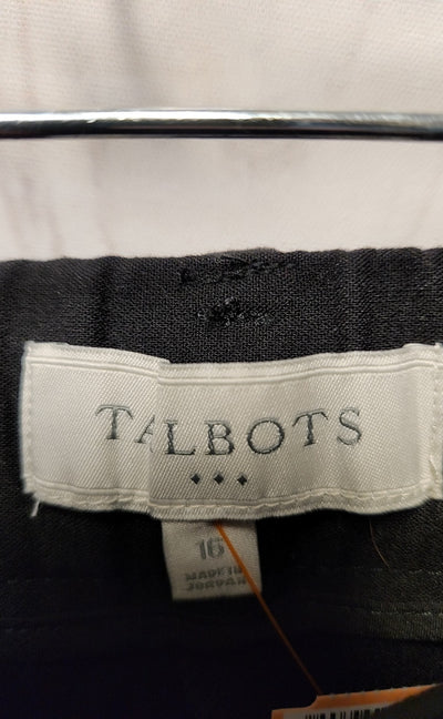 NWT Talbots Women's Size 16 Black Pants