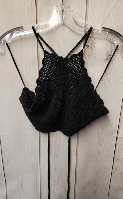 Kendall & Kylie Women's Size M Black Knit Sleeveless Top