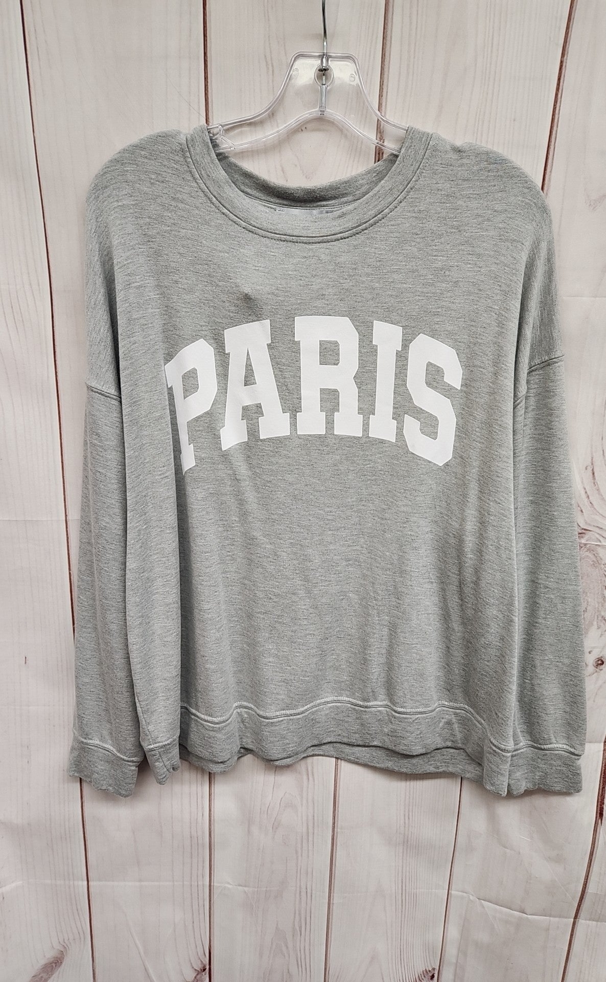 Green Envelope Women's Size L Gray Sweatshirt