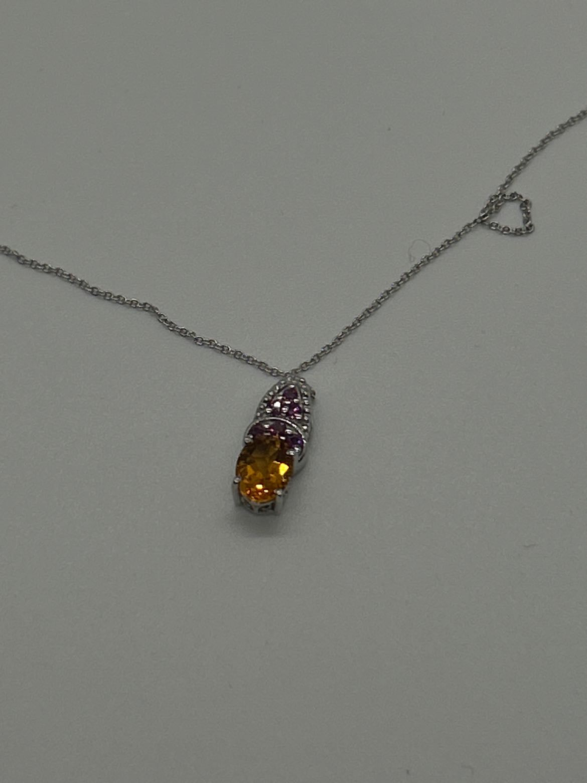 Sterling Yellow .925 Sterling Silver Necklace
