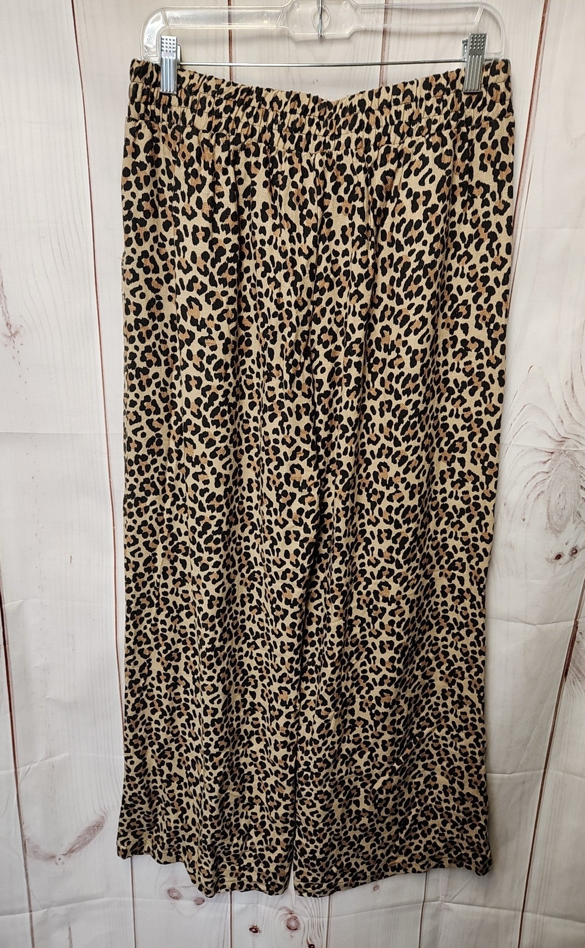 Sienna Sky Women's Size XL Brown Animal Print Pants