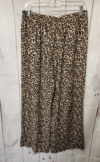 Sienna Sky Women's Size XL Brown Animal Print Pants