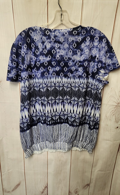 Chico's Women's Size 3 = US XL Purple Short Sleeve Top