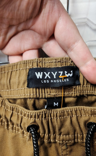 WXYZ Lost Angeles Men's Size M Tan Pants Cargo Elastic Waist