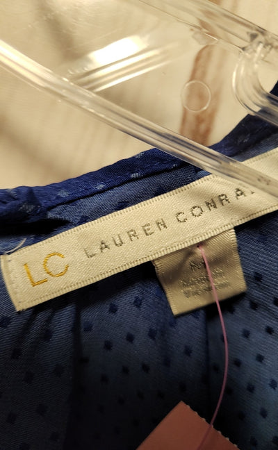 Lauren Conrad Women's Size M Blue Sleeveless Top