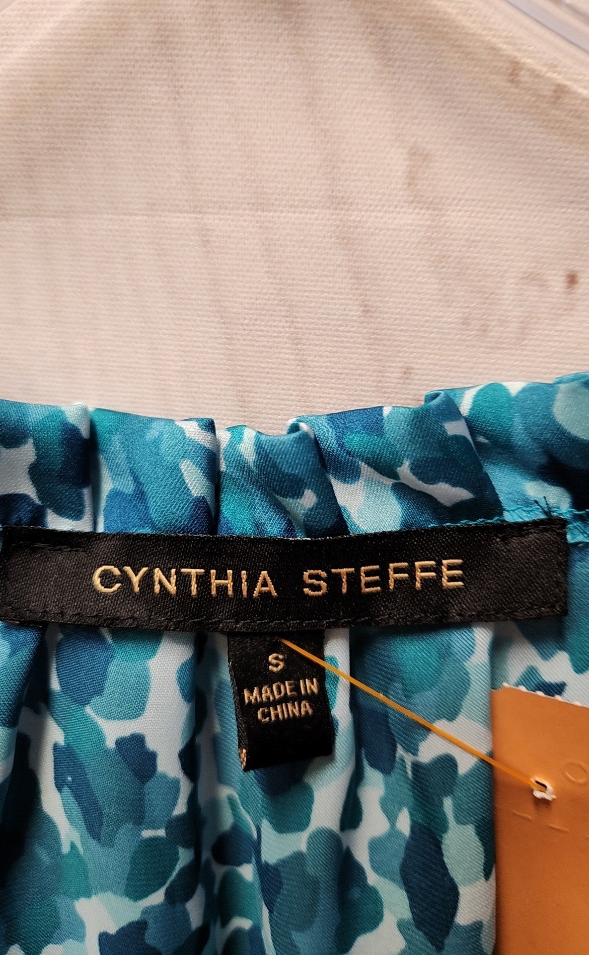 Cynthia Steffe Women's Size S Teal 3/4 Sleeve Top