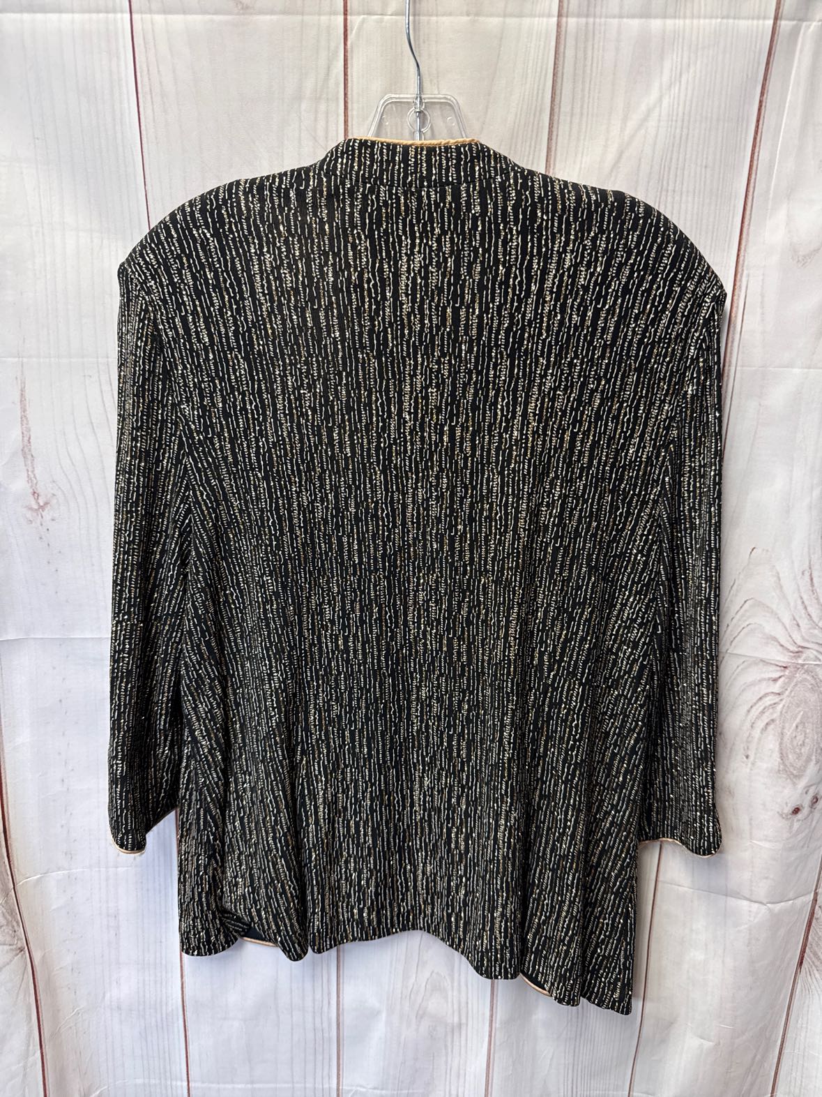 Xscape Women's Size XL Black & Gold Shirt Set