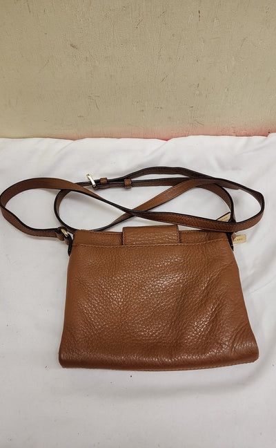 Michael Kors Brown Leather Crossbody Purse Bag