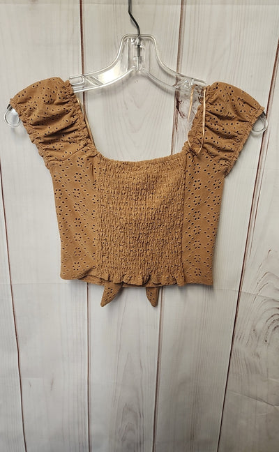 Urban Outfitters Women's Size XS Brown Short Sleeve Top