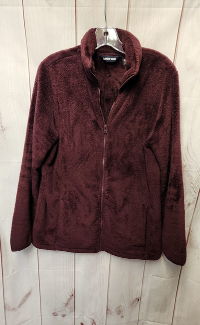 Lands End Women's Size M Maroon Jacket