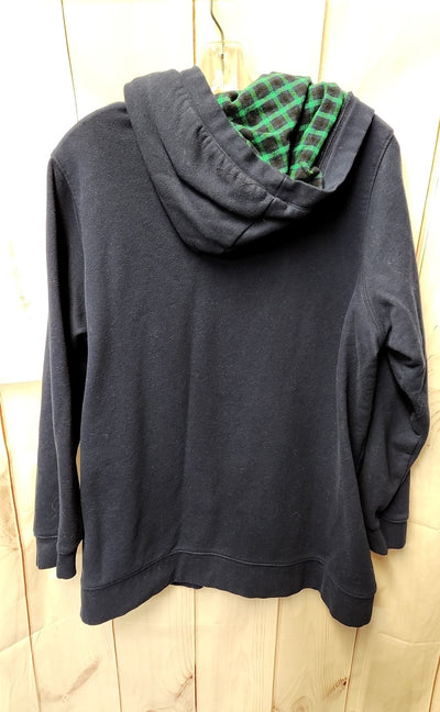 Lands End Women's Size 2X Navy Sweatshirt