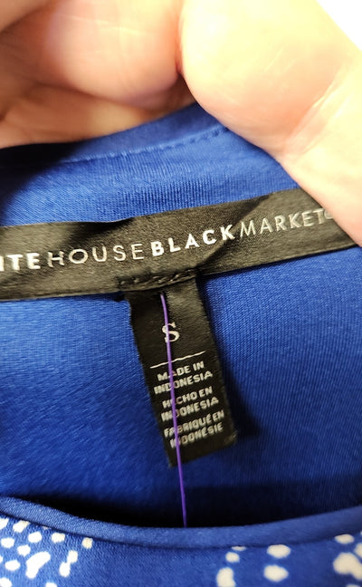 White House Black Market Women's Size S Blue Dress