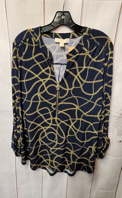 Michael Kors Women's Size XL Navy Long Sleeve Top