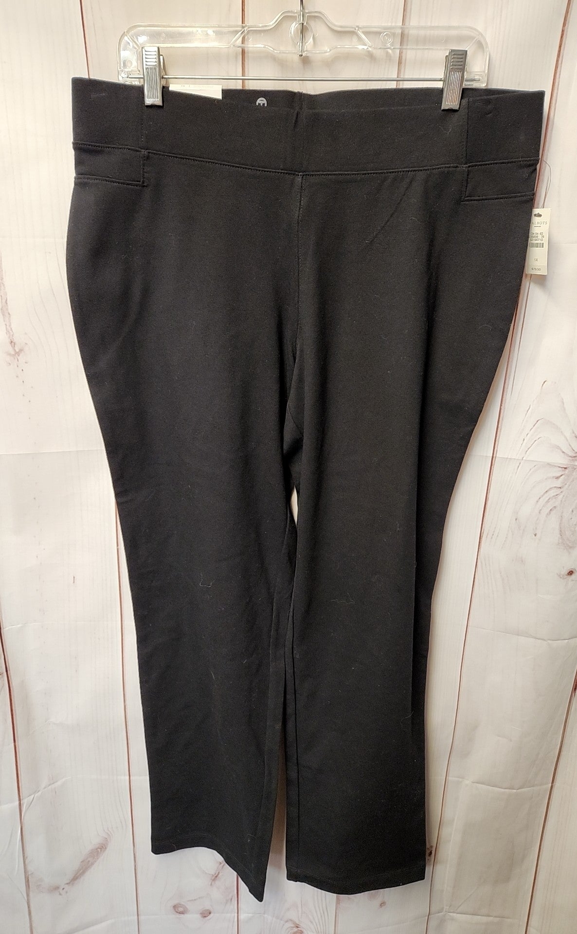 NWT Talbots Women's Size 1X Black Sweatpants
